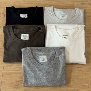 Set of Five XXL Buck Mason Field Spec Cotton Heavy Tee